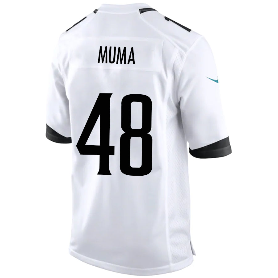 J.Jaguars #48 Chad Muma White Stitched Player Game Football Jerseys