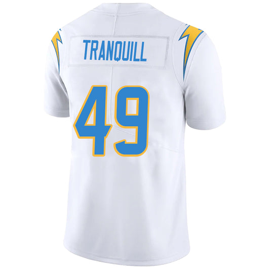 LA.Chargers #49 Drue Tranquill White Stitched Player Vapor Game Football Jerseys