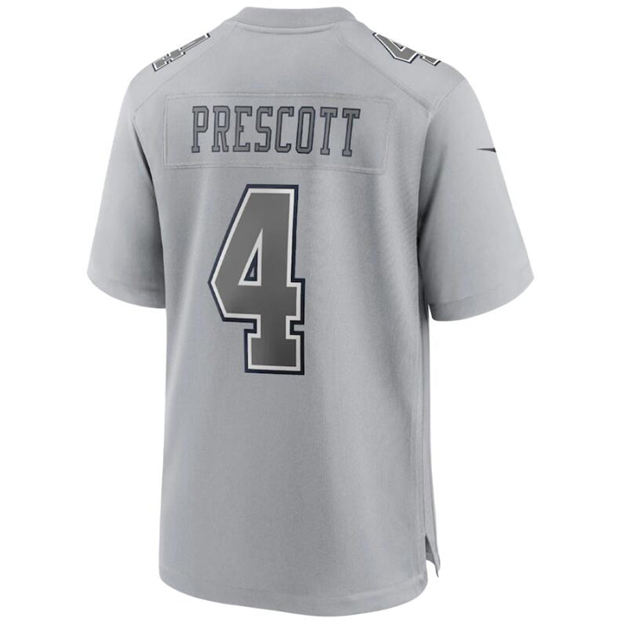 D.Cowboys #4 Dak Prescott Gray Stitched Player Game Football Jerseys