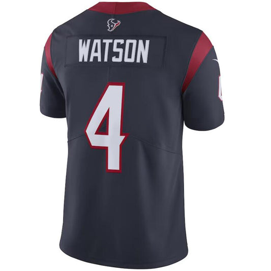 H.Texans #4 Deshaun Watson Navy Stitched Player Vapor Game Limited Football Jerseys