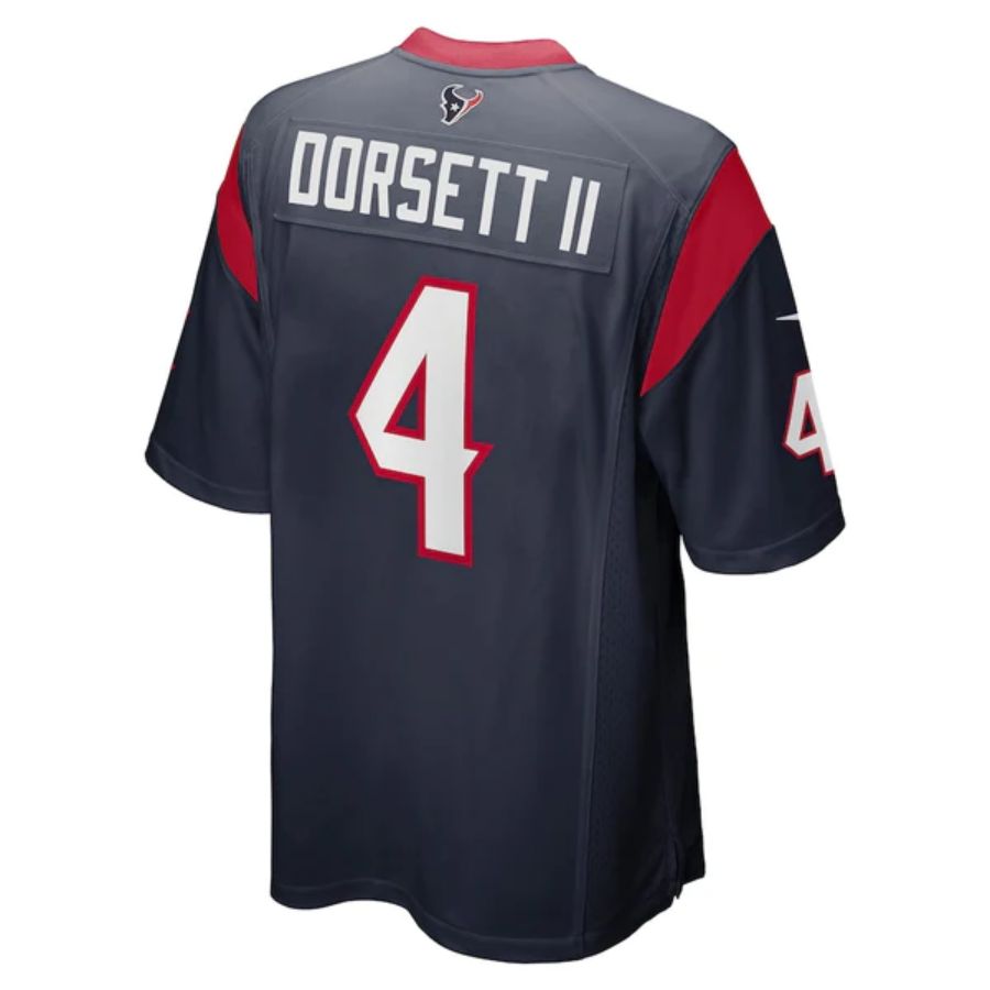 H.Texans #4 Phillip Dorsett II  Navy Stitched Player Game Football Jerseys