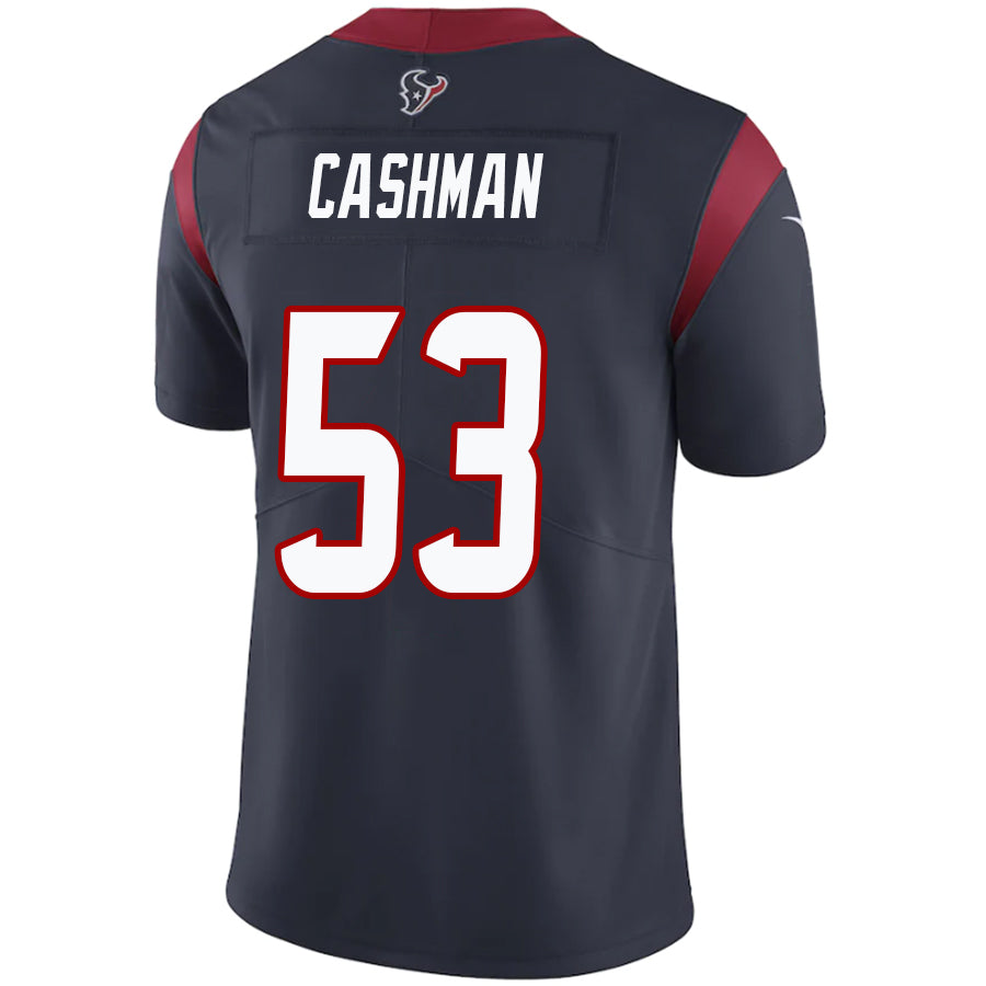 H.Texans #53 Blake Cashman Navy Stitched Player Game Football Jerseys