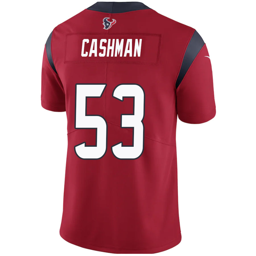 H.Texans #53 Blake Cashman Red Stitched Player Game Football Jerseys