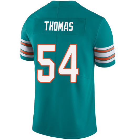 M.Dolphins #54 Zach Thomas Green Stitched Player Vapor Game Football Jerseys