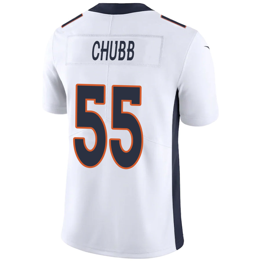 D.Broncos #55 Bradley Chubb White Stitched Player Game Football Jerseys