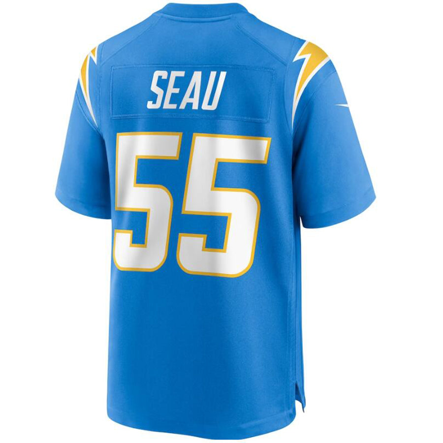 LA.Chargers #55 Junior Seau Powder Blue Game Retired Player Jersey