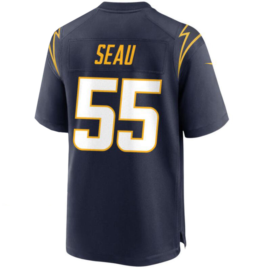 LA.Chargers #55 Junior Seau Powder Navy Game Retired Player Jersey