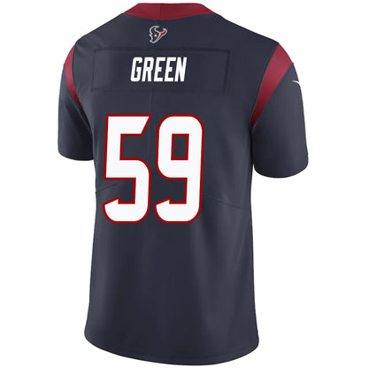 H.Texans #59 Kenyon Green Navy Stitched Player Game Football Jerseys