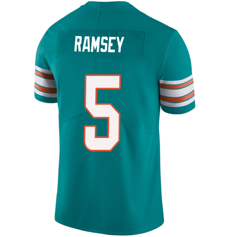 M.Dolphins #5 Jalen Ramsey Green Stitched Player Jersey Game Football Jerseys