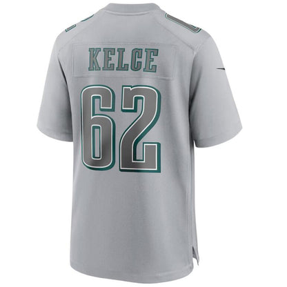 P.Eagles #62 Jason Kelce Gray Stitched Player Game Football Jerseys