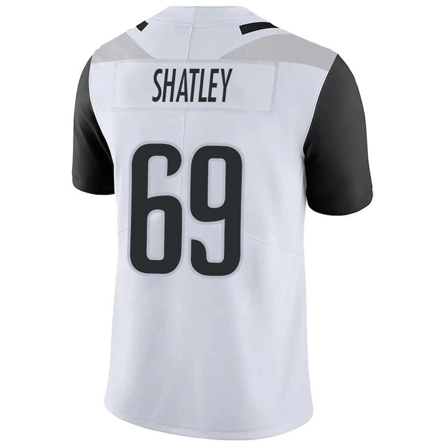 J.Jaguars #69 Tyler Shatley White Stitched Player Vapor Elite Football Jerseys