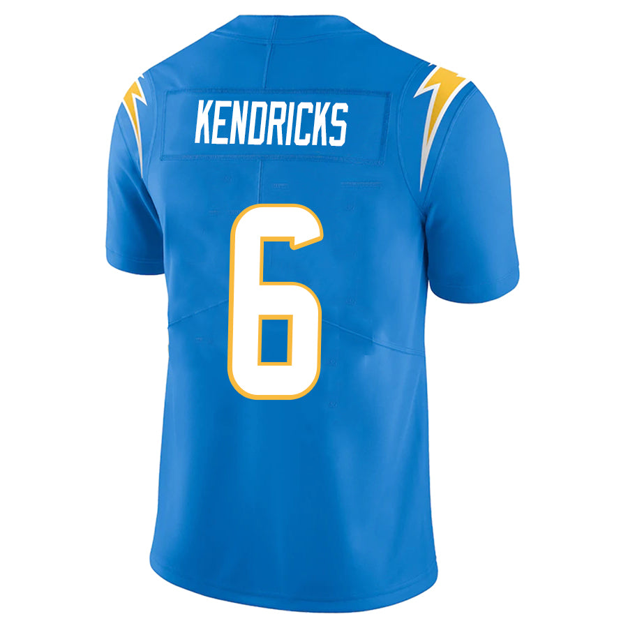 LA.Chargers #6 Eric Kendricks Blue Stitched Player Vapor Game Football Jerseys