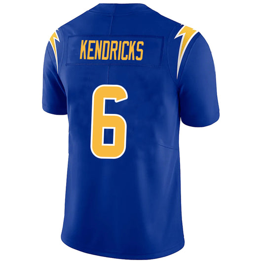 LA.Chargers #6 Eric Kendricks Royal Stitched Player Vapor Game Football Jerseys