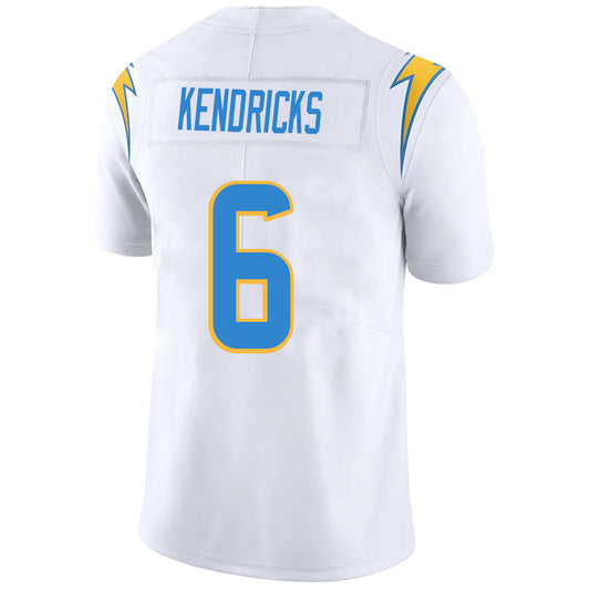 LA.Chargers #6 Eric Kendricks White Stitched Player Vapor Game Football Jerseys