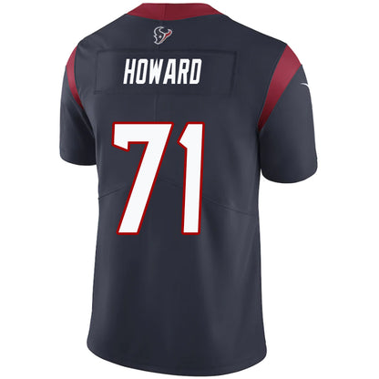 H.Texans #71 Tytus Howard Navy Stitched Player Game Football Jerseys