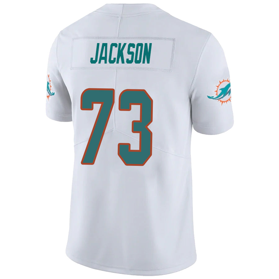 M.Dolphins #73 Austin Jackson White Stitched Player Vapor Game Football Jerseys