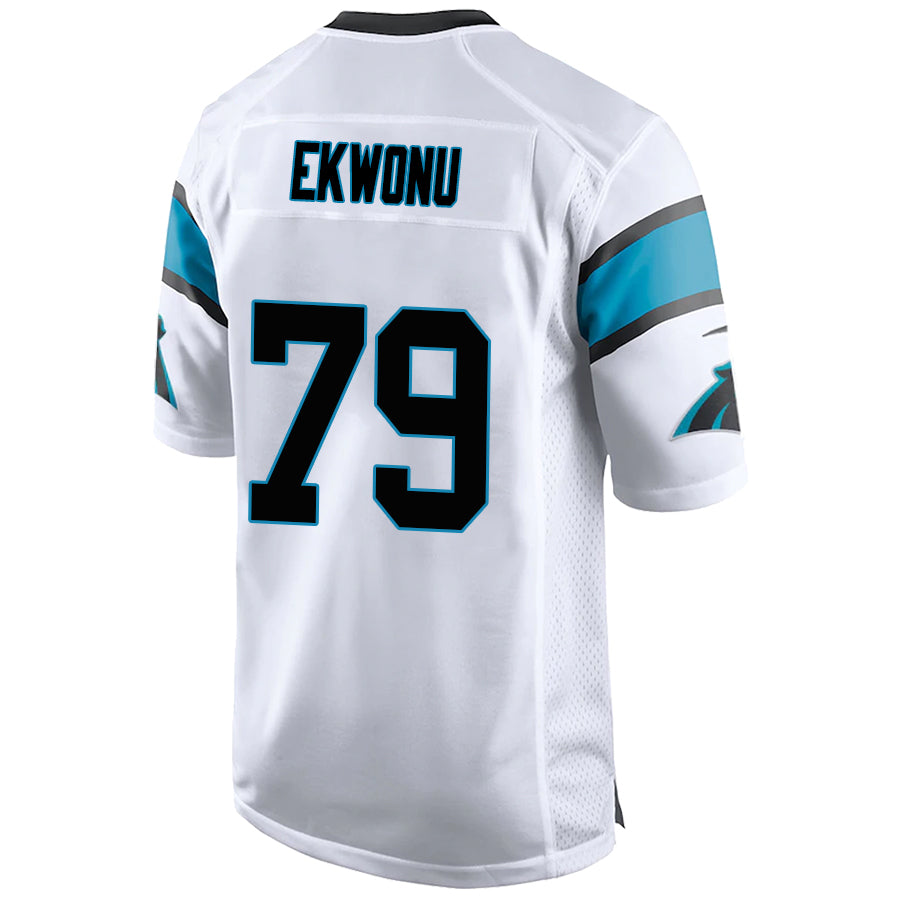 C.Panthers #79 Ikem Ekwonu White Stitched Player Game Football Jerseys