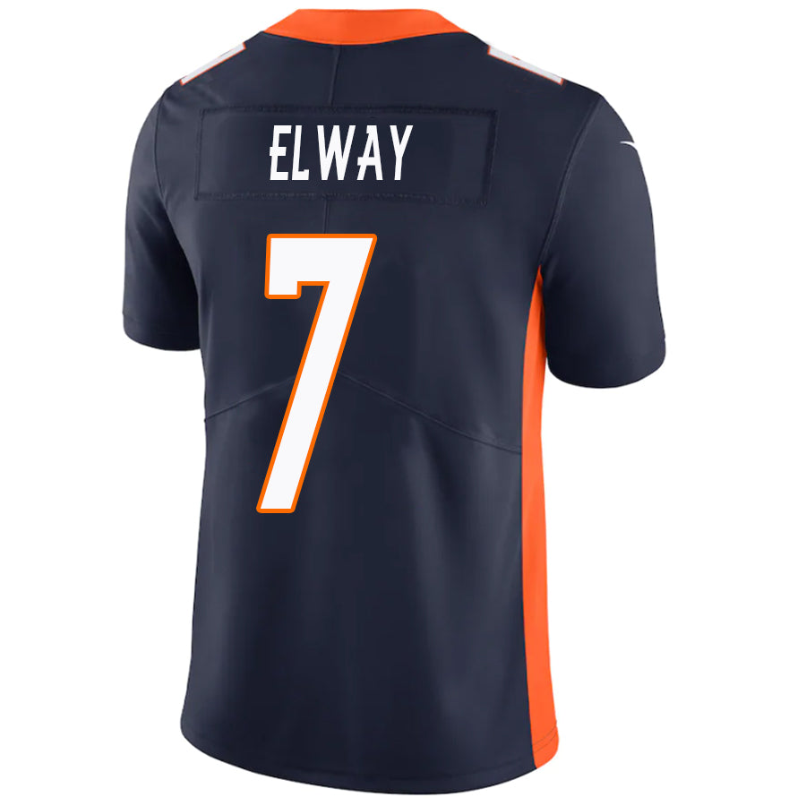 D.Broncos #7 John Elway Navy Stitched Player Game Football Jerseys