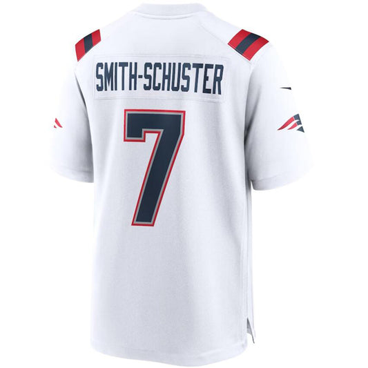 NE.Patriots #7 JuJu Smith-Schuster Whtie Stitched Player Game Football Jerseys