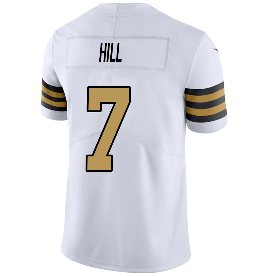 NO.Saints #7 Taysom Hill White Stitched Player Vapor Game Football Jerseys