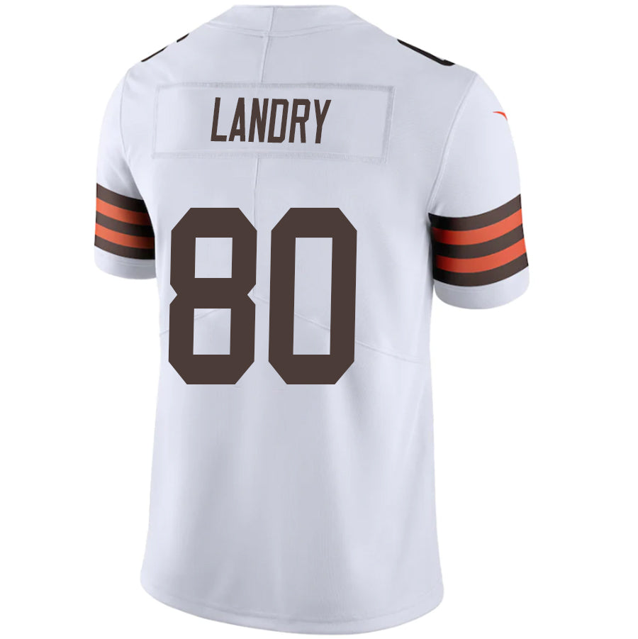 C.Browns #80 Jarvis Landry White Stitched Player Game Football Jerseys