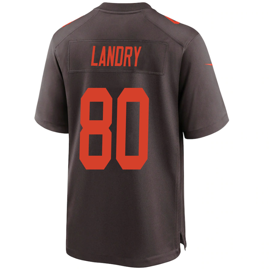 C.Browns #80 Jarvis Landry Brown Stitched Player Vapor Game Football Jerseys