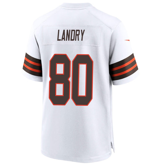 C.Browns #80 Jarvis Landry White Stitched Player Vapor Game Football Jerseys