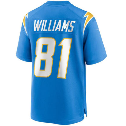 LA.Chargers #81 Mike Williams Blue Stitched Player Vapor Game Football Jerseys