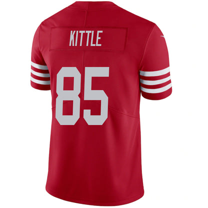 SF.49ers #85 George Kittler Red Player Game Jersey -Stitched American Football Jerseys