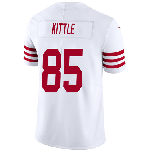 SF.49ers #85 George Kittler White Stitched Player Game Football Jerseys