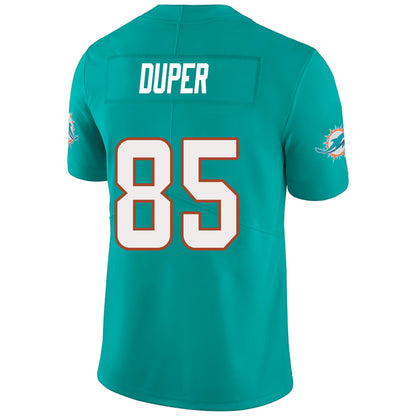 M.Dolphins #85 Mark Duper Aqua Stitched Player Vapor Game Football Jerseys