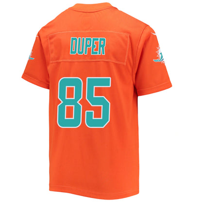 M.Dolphins #85 Mark Duper Orange Stitched Player Vapor Game Football Jerseys