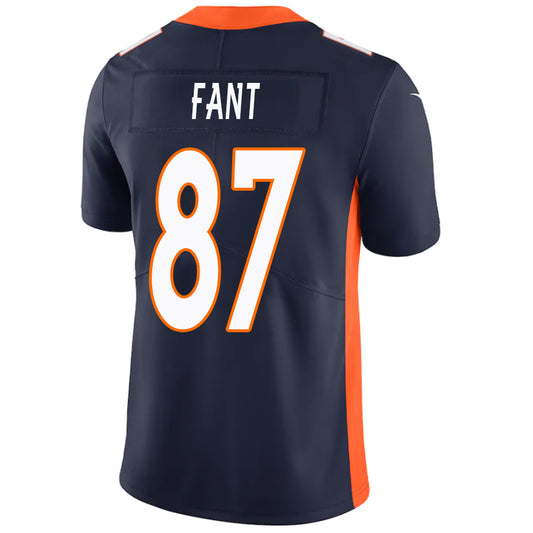 D.Broncos #87 Noah Fant Navy Stitched Player Game Football Jerseys