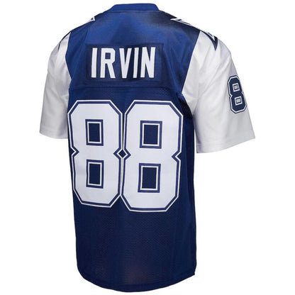 D.Cowboys #88 Michael Irvin Mitchell & Ness Navy 1995 Legacy Replica Jersey Vapor Limited Football Jerseys