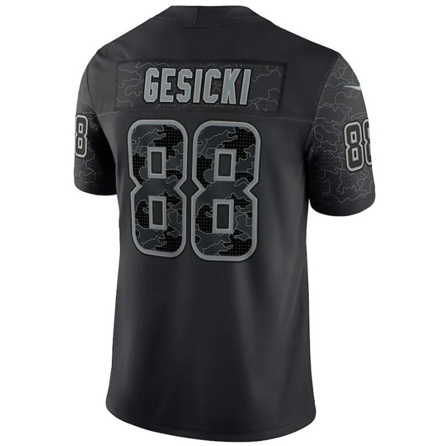 M.Dolphins #88 Mike Gesicki Black Stitched Player Vapor Game Football Jerseys