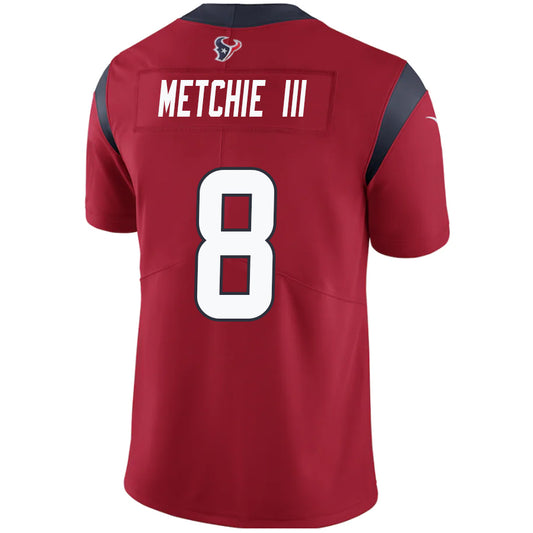 H.Texans #8 John Metchie III Red Stitched Player Game Football Jerseys