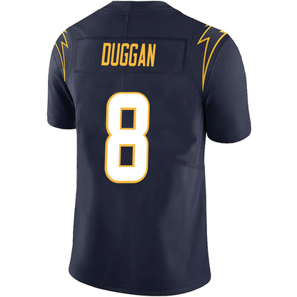 LA.Chargers #8 Max Duggan Navy Stitched Player Vapor Game Football Jerseys