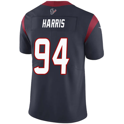 H.Texans #94 Demone Harris Navy Stitched Player Game Football Jerseys