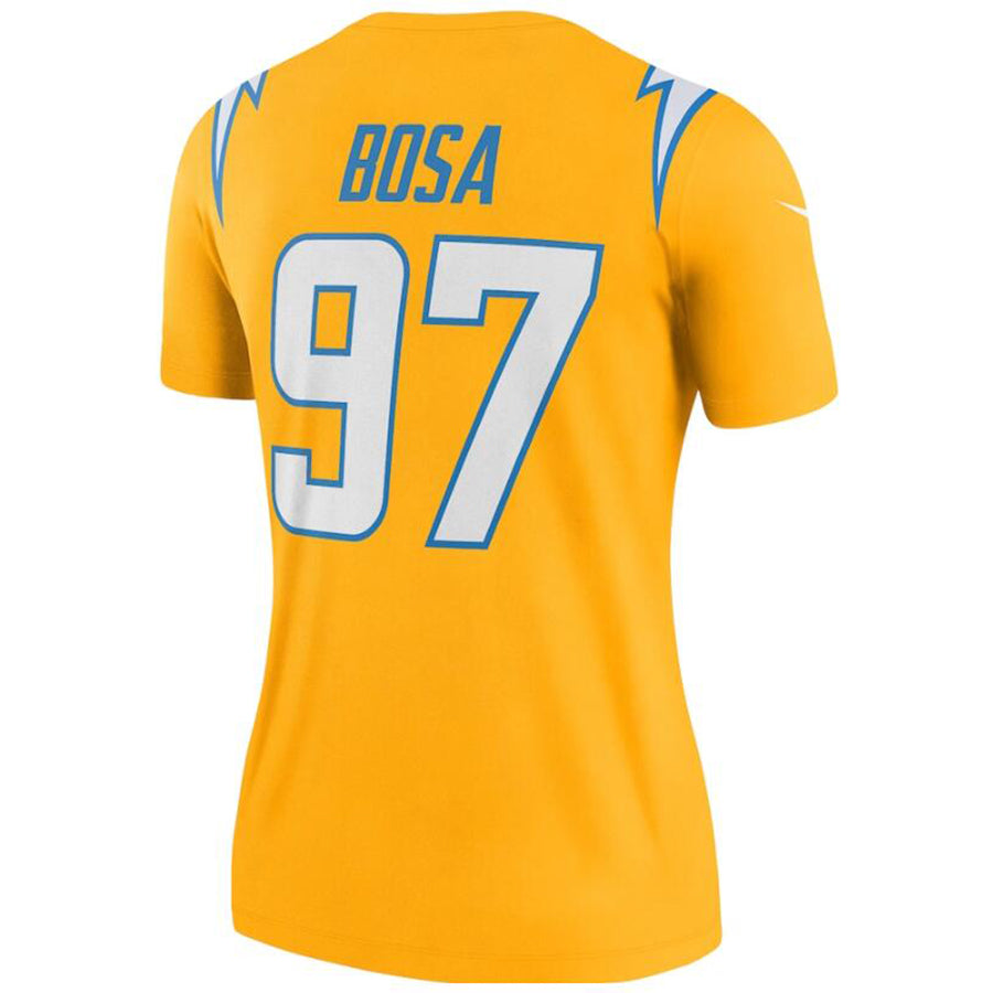 LA.Chargers #97 Jey Bosa Gold Stitched Player Game Football Jerseys