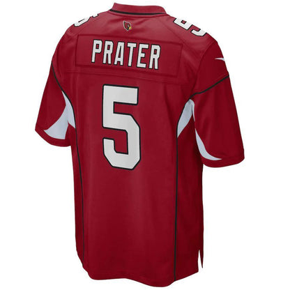 A.Cardinal #5 Matt Prater Cardinal Game Jersey Stitched American Football Jerseys