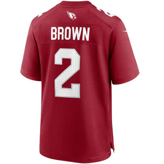 A.Cardinals #2 Marquise Brown Cardinal Home Player Jersey Game Jersey