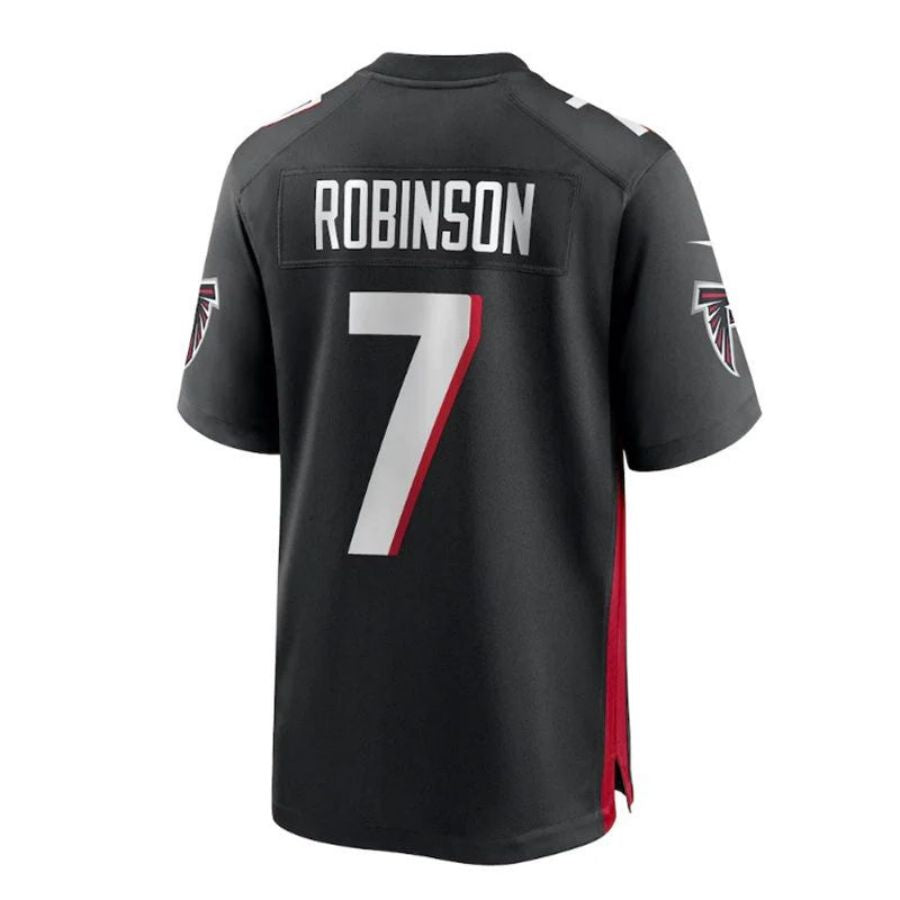 A.Falcons #7 Bijan Robinson Black Game Player Jersey - Stitched American Football Jerseys