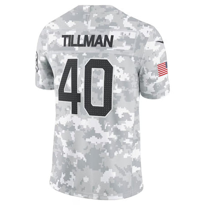 A.Cardinals #40 Pat Tillman Arctic Camo 2024 Salute to Service Retired Player Limited Stitched American Football Jerseys