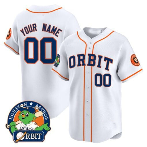 Custom Houston Astros Orbit Patch Vapor Premier Limited – All Stitched Baseball Jersey