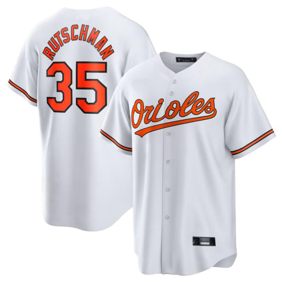 Baltimore Orioles #35 Adley Rutschman White Replica Player Jersey American Stitched Baseball Jerseys