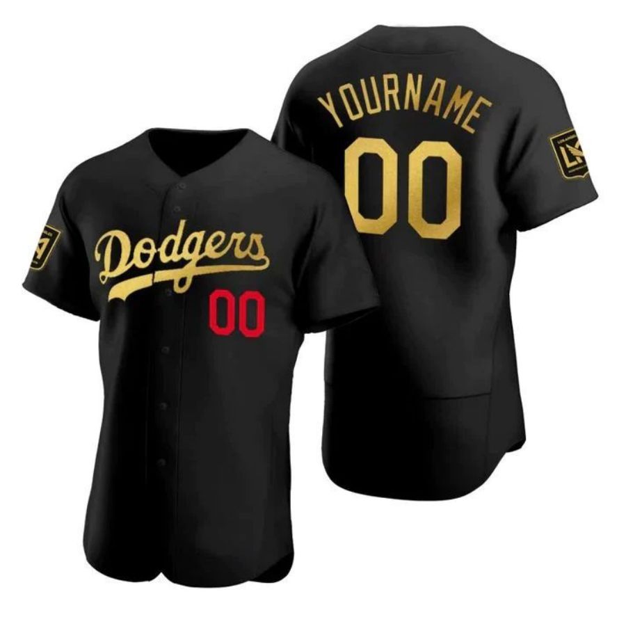 Baseball Jerseys Custom 2022 Los Angeles Dodgers Black Stitched Baseball Jerseys