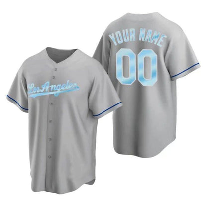 Baseball Jerseys Custom Los Angeles Dodgers Alternate Gray Jersey Stitched Personalized Baseball Team Jerseys