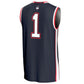 Basketball Jersey #1 UConn Huskies GameDay Greats Lightweight Navy Player Jersey College Jersey