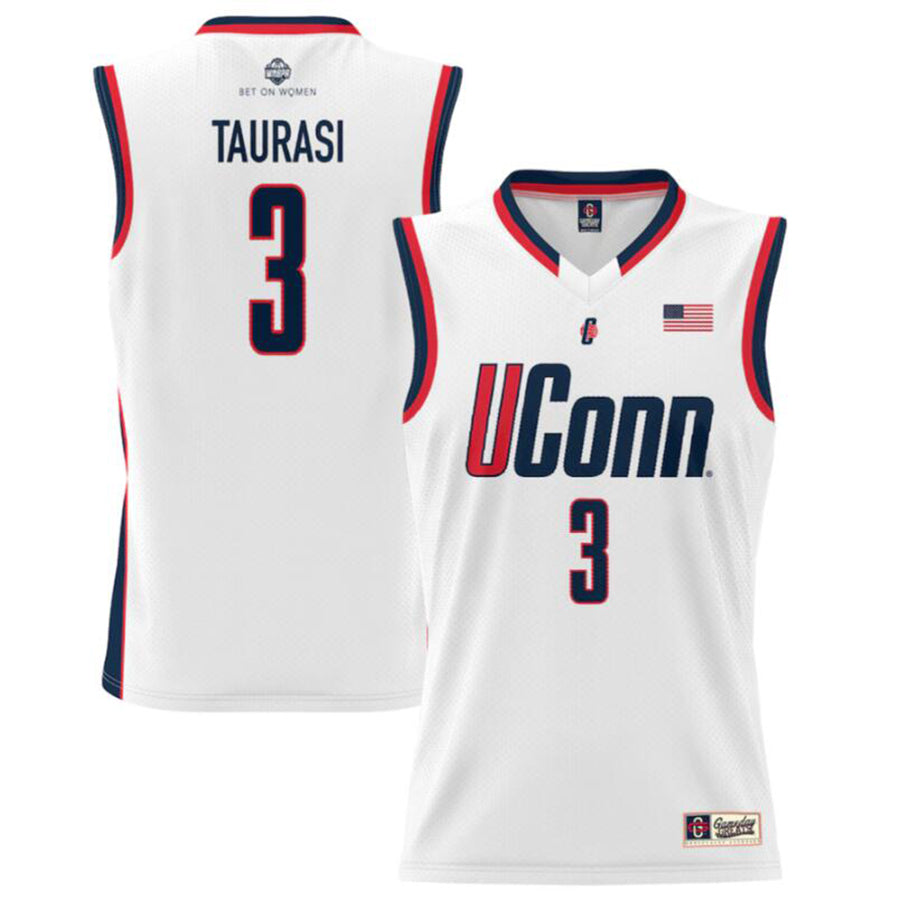 Basketball Jersey #3 Diana Taurasi UConn Huskies GameDay Greats Unisex Lightweight White Alumni Jersey College Jersey