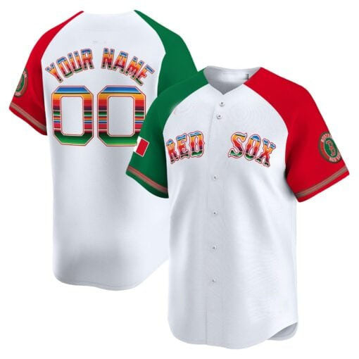 Custom Boston Red Sox Mexico Vapor Premier Limited– All Stitched Baseball Jersey